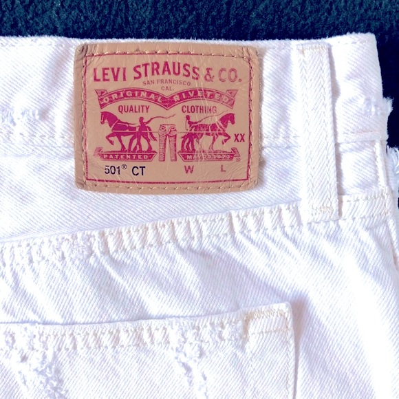 Levi’s 501 Distressed Jeans Womens Size 30 Original White - Picture 9 of 10
